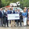 Gov. Ralph Northam was at Breaks Interstate Park Monday to deliver more than $15.6 million in grant funds for a four-county broadband expansion project.  PROVIDED BY AUSTIN BRADLEY