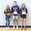 From left to right: Ridgeview’s Braelynn Strouth, Chantz Robinette and Caiti Hill. Not pictured, Cannon Hill. PHOTO BY KELLEY PEARSON